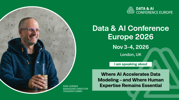 Wo KI die Datenmodellierung beschleunigt – und wo menschliche Expertise unverzichtbar bleibt | Data &amp; AI Conference Europe 2026